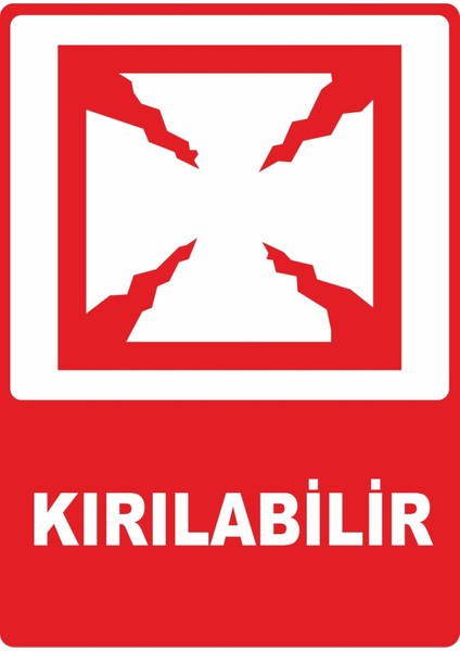 Kırılabilir Dijital Uv Folyo Baskı Uyarı Etiket Yapıştırma Sticker 25X35 cm