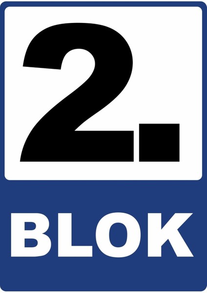 2. Blok Pvc Plakalı Uyarı Levhası Dekota Dijital Uv Baskı Yapışkanlı 25X35 cm