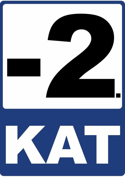 -2. Kat Pvc Plakalı Uyarı Levhası Dekota Dijital Uv Baskı Yapışkanlı 12.5X17.5 cm