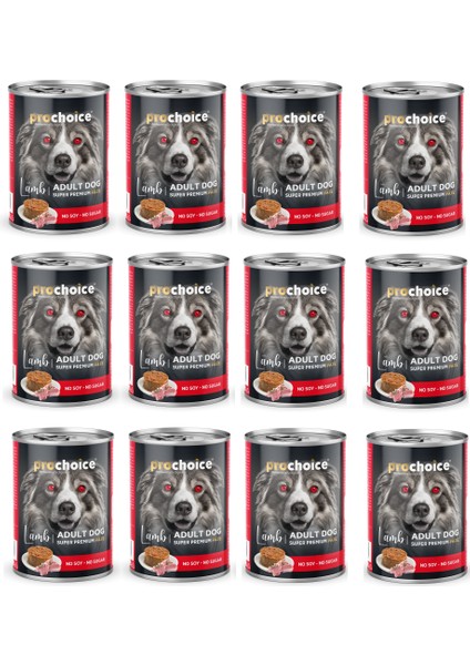 Köpek Konservesi Ezme Kuzu Etli 400 Gr. x 12 Adet