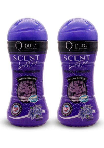 Organik Granül Çamaşır Yumuşatıcı & Çamaşır Parfümü Lavanta Çiçeği Özü 210 gr x 2'li Avantaj