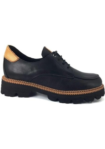 3850 Hakiki Deri Günlük Kadın Ayakkabı-Siyah fiyatları