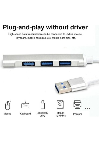 USB Grişli USB Çoklayıcı, JH-113 USB - 4 USB Girişli USB Çoğaltıcı, USB Hub USB 3.0 4-Port Hub