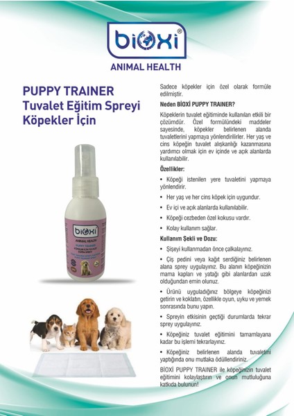 ® Puppy Traıner Tuvalet Eğitim Spreyi Köpekler Için 100 ml