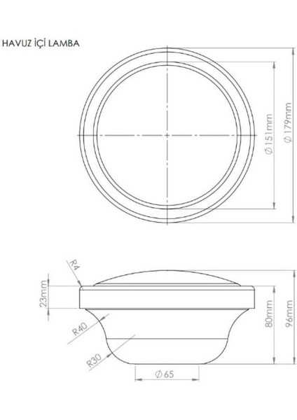 30 Watt Rgb Kendinden Dönen Smd LED Havuz Ampulu / Par 56 modelleri