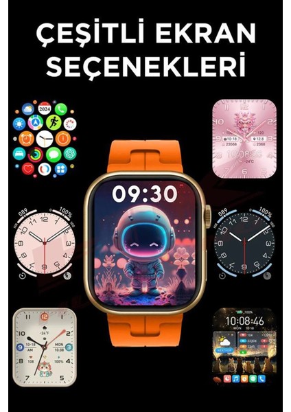 Watch 9 Hk 9 Mini 41MM Pembe Akıllı Saat