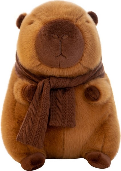 Eşarp Capybara Peluş Oyuncak Maillard Capybara Doll Doll Doll (Yurt Dışından)