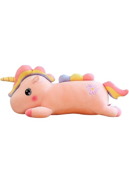 Gökkuşağı Unicorn Bebek Yastık Peluş Oyuncak Bez Bebek (Yurt Dışından)