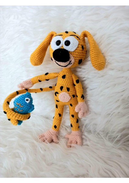 Marsupilami ve Balığı Amigurumi Organik Oyuncak fiyatları
