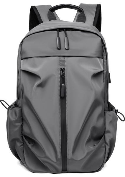 Sırt Çantası Erkek Yeni Iş Rahat Bilgisayar Çantası USB Şarj Seyahat Öğrenci Sırt Çantası (Yurt Dışından)