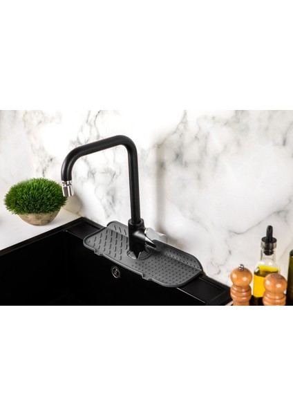 Main Shop Su Tutucu Musluk Mat Lavabo Için Silikon Esnek Musluk Tutucu Raf Mutfak Tezgahı Koruma indirimleri