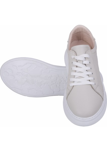 Deri Sneaker Ayakkabı Açık Pudra Monza Serisi indirimleri