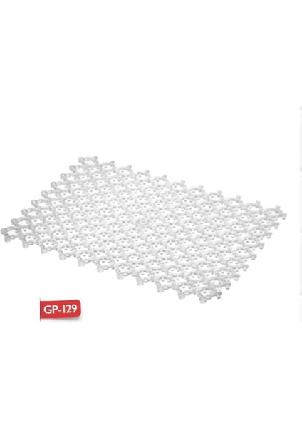 Main Shop 10 Adet Kırılmaz Plastik Yer Karosu Islak Zemin Koruma Yer Izgarası 20X25 cm Şeffaf Renk fiyatları