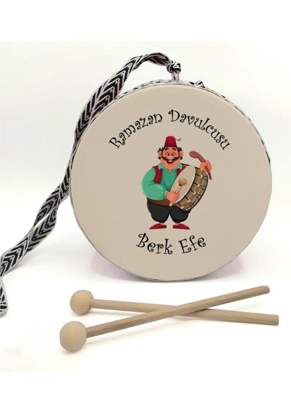 İsimli_ramazan_davulcusu Baskılı, Gerçek Deri Oyuncak Çocuk Davulu, Turuncu fiyatları
