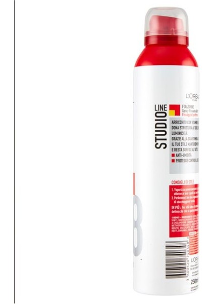 Studio Line Fix & Shine 24 Saat Sabitleyici Sprey-Güçlü Tutuş 8 No 250 ml
