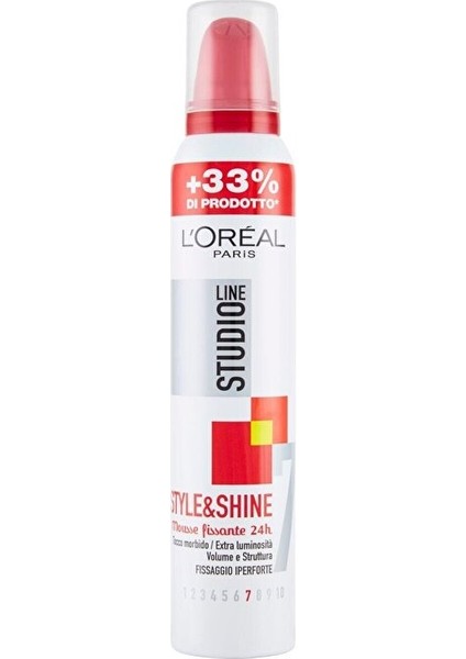 Studio Line Style&shine Forte Saç Köpük, 200 ml