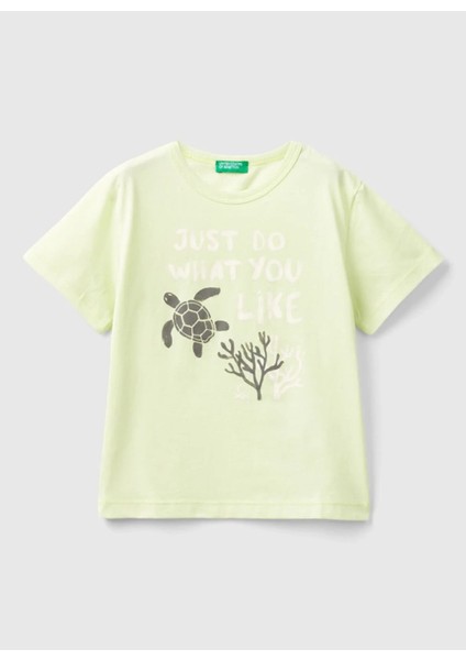 Açık Yeşil Erkek Çocuk T-Shirt 3I1XG10EE