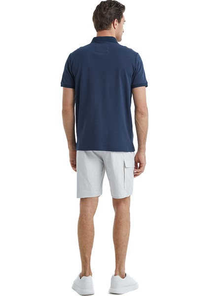Polo Yaka Düz Lacivert Erkek T-Shirt 40527 modelleri