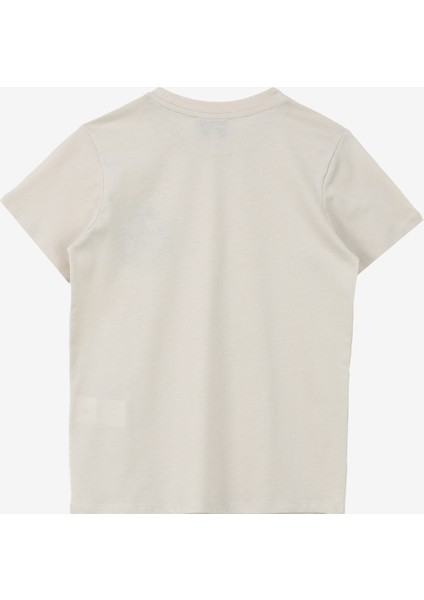 Taş Erkek Çocuk Bisiklet Yaka Relaxed Baskılı T-Shirt J4SB-TSH14