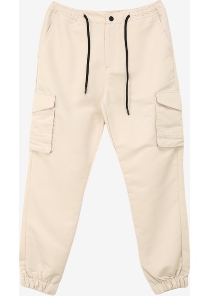 Bej Erkek Lastikli Su Itici Pantolon J4SM-PNT7203