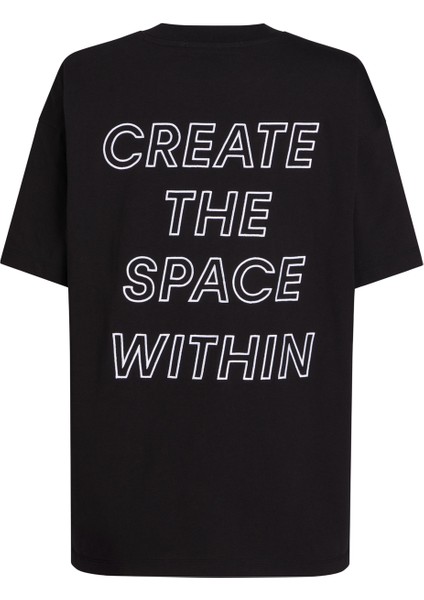 Bisiklet Yaka Baskılı Siyah Kadın T-Shirt J20J223701BEH modelleri