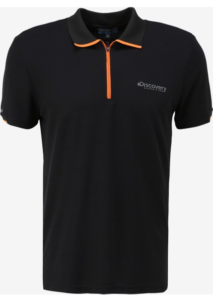 Siyah Erkek Basic Uv Apreli Polo T-Shirt D4SM-TST3246