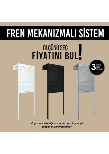 Stor Dolap Kapak Sistemi Fren Mekanizmalı Kaset Özel Ölçü 40X95 cm