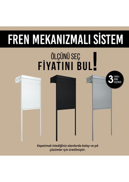 Stor Dolap Kapak Sistemi Fren Mekanizmalı Kaset Özel Ölçü 80X105 cm