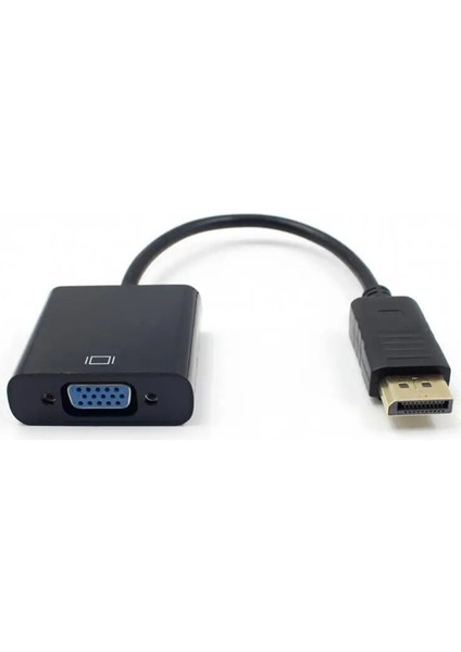 3C Store 25CM Displayport VGA Büyük Dp VGA Adaptör Kablosu Dlle Dp Adaptör Kablosu Dijital Ekran Kablosu Projektör VGA Kablosu Pc Içın (Yurt Dışından)