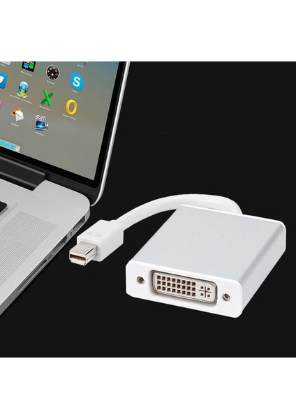 Mini Dp DVI Adaptör Dönüştürücü Mini Displayport Apple Macbook Pro Air Mini Içın Dvıd Kablosu Hp Dell Asus Amd (Yurt Dışından)