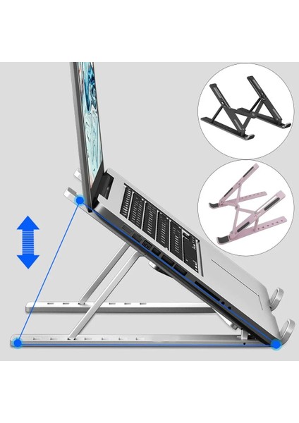 Evrensel Dizüstü Bilgisayar Standı Dizüstü Bilgisayar Sahipleri Desteğı Macbook Apple Lenovo Samsung Soğutma Pedi Katlanabilir Dizüstü Tutucu Aksesuarları (Yurt Dışından)