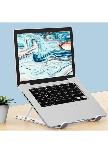 Evrensel Dizüstü Bilgisayar Standı Dizüstü Bilgisayar Sahipleri Desteğı Macbook Apple Lenovo Samsung Soğutma Pedi Katlanabilir Dizüstü Tutucu Aksesuarları (Yurt Dışından)