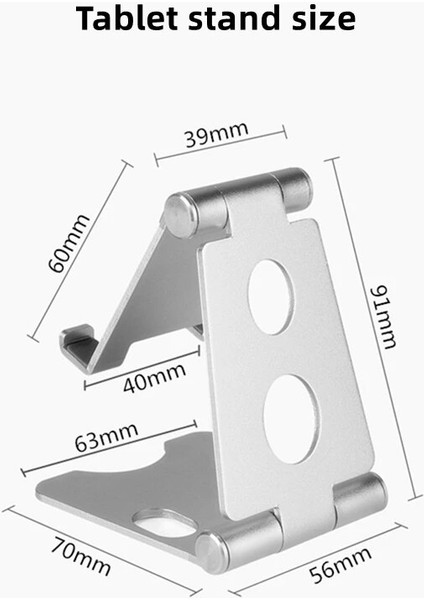 Ayarlanabilir Alüminyum Tablet IPad Pro Katlanır Tablet Içın Standı Masaüstü Tutucu Samsung Xiaomi Huawei Içın Çanta ile Destek Standı (Yurt Dışından)