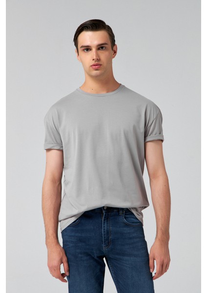 Siyah/Lacivert/Haki/Gri/Beyaz 5'Li Oversize %100 Pamuk T-Shirt 6HC14ORTBN006 indirimleri