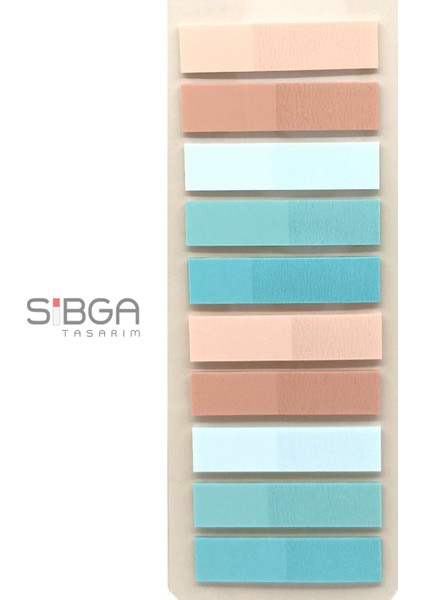 10 Renk 200 Yaprak Renkli Postit Sticker Yapışkanlı Not Kağıdı Post It