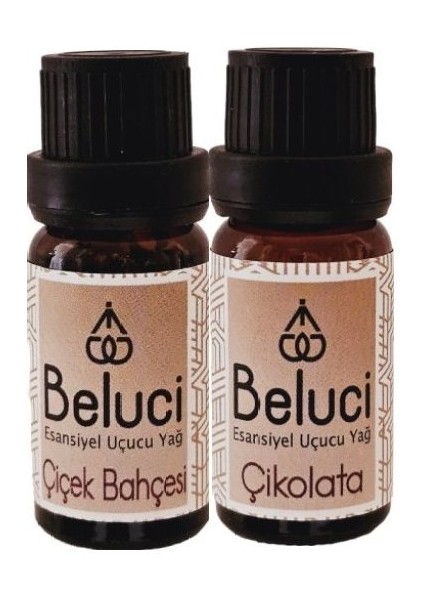 Çiçek Bahçesi + Çikolata Uçucu Buhurdanlık Yağı Oda Kokusu Aromaterapi Set ( 2 Adet x 10 ml )