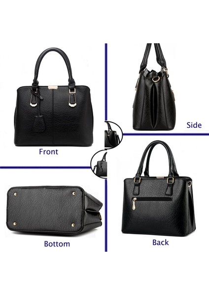 Kadın Deri Omuz Çantası Casual Tote (Yurt Dışından)