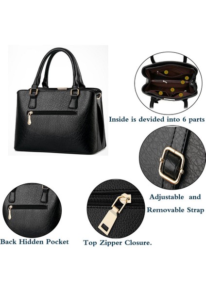 Kadın Deri Omuz Çantası Casual Tote (Yurt Dışından)