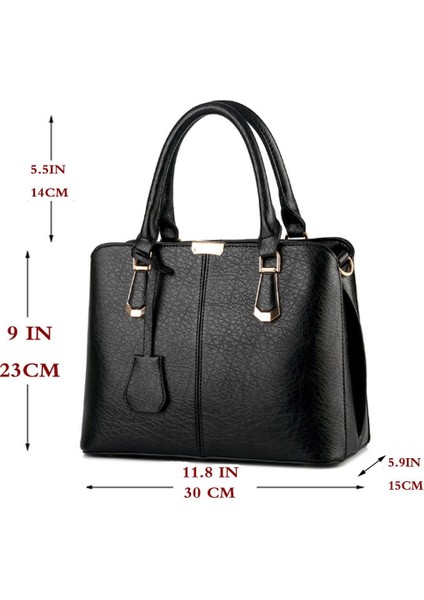 Kadın Deri Omuz Çantası Casual Tote (Yurt Dışından)