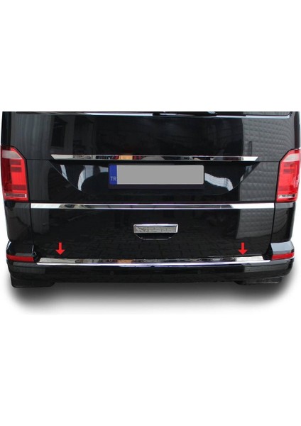 Arka Tampon Eşiği Krom Aksesuar (T6 Transporter Van 2015 > Model Için Uyumlu)