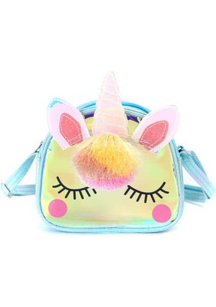 Çocuk Crossbody Çanta Unicorn Öğrenci Omuz Çantası (Yurt Dışından)