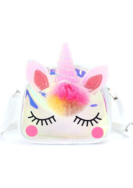 Çocuk Crossbody Çanta Unicorn Öğrenci Omuz Çantası (Yurt Dışından)