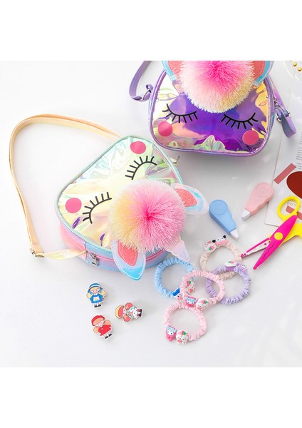 Çocuk Crossbody Çanta Unicorn Öğrenci Omuz Çantası (Yurt Dışından)