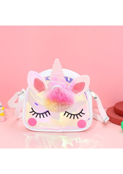 Çocuk Crossbody Çanta Unicorn Öğrenci Omuz Çantası (Yurt Dışından)