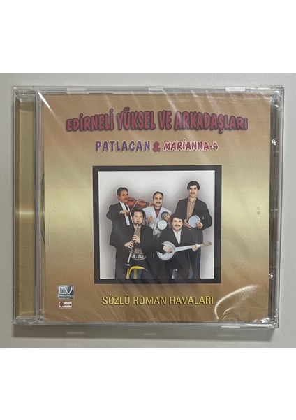 Edirneli Yüksel ve Arkadaşları Sözlü Roman Havaları CD (Jelatininde Sıfır Orjnal Dönem Baskı Cd)