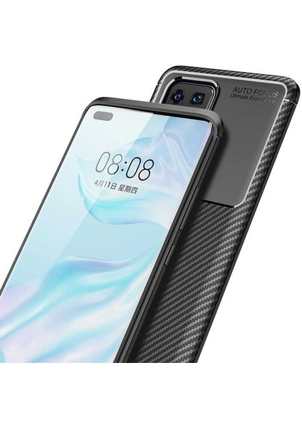 Huawei P40 Pro Uyumlu Kılıf Karbon Dizayn, Kamera Koruyan, Esnek Special Seri fırsatları