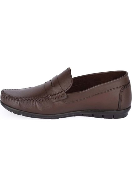 90144 Loafer Erkek Deri Casual Ayakkabı - Kahverengi modelleri