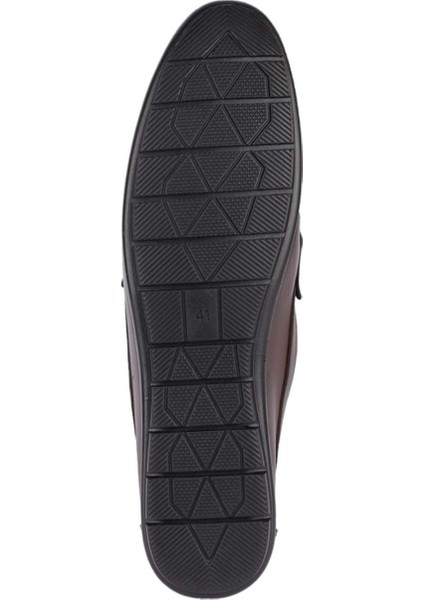 90144 Loafer Erkek Deri Casual Ayakkabı - Kahverengi indirimleri