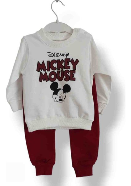 Kuba Kız Erkek Bebek Çocuk Unisex Alt Üst Takım Disney Mickey Mouse Model