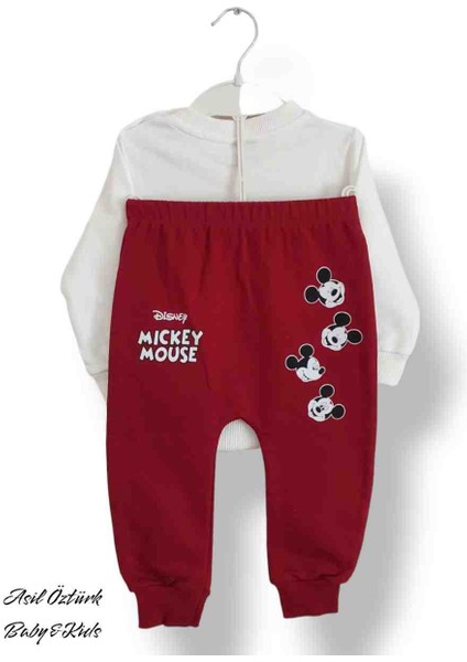 Kuba Kız Erkek Bebek Çocuk Unisex Alt Üst Takım Disney Mickey Mouse Model